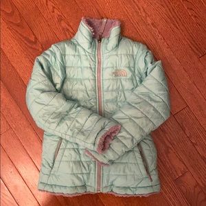 North Face Mossbud Girls Jacket Size 7/8